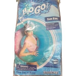 H2O Go! Swim Ring – 31.5" Inflated, 36" Deflated, Ages 10+